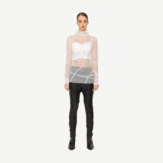 Dune Top -Mesh Bone & Arrow NZ designer fashion