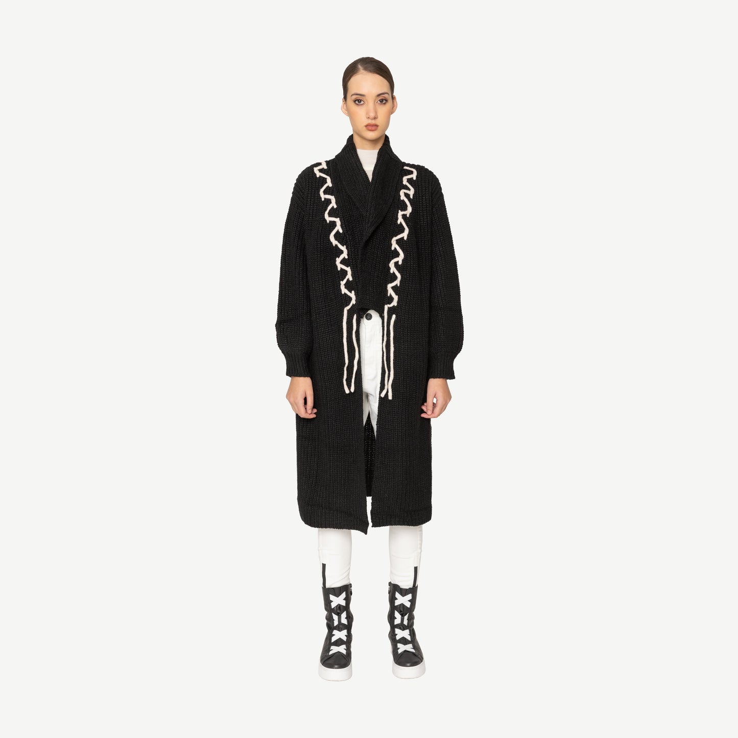 Liam Long Cardigan Bone & Arrow NZ designer fashion