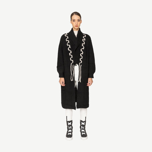Liam Long Cardigan Bone & Arrow NZ designer fashion