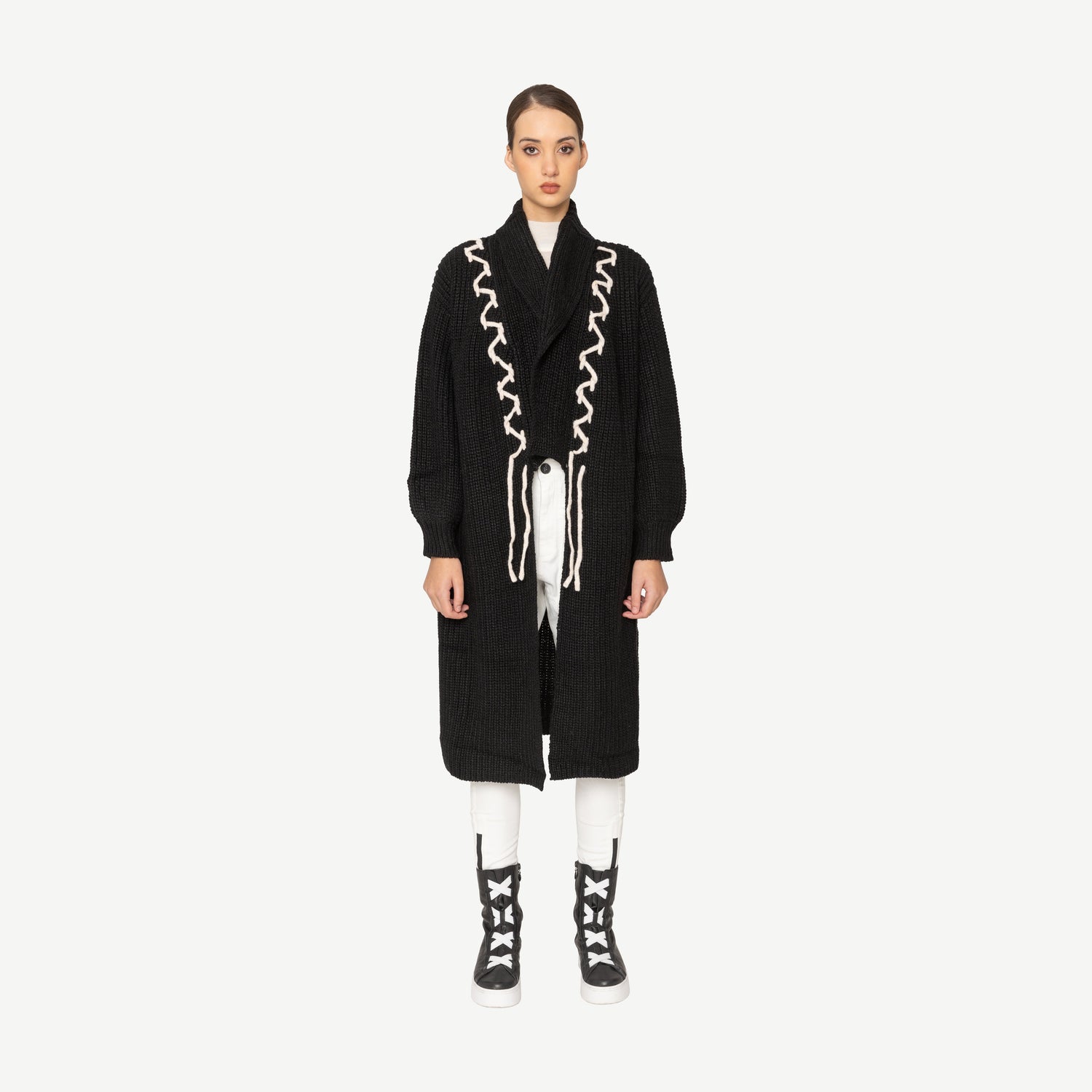 Liam Long Cardigan Bone & Arrow NZ designer fashion